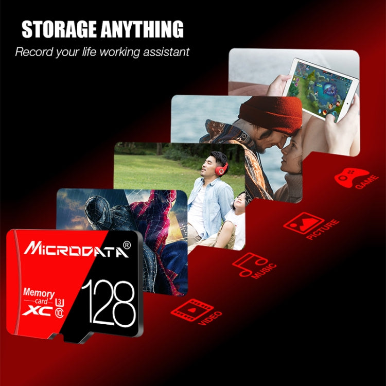 MICRODATA 32GB High Speed U1 Red and Black TF(Micro SD) Memory Card, 32GB