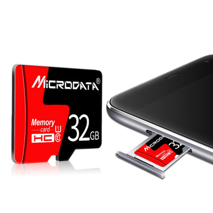 MICRODATA 16GB U1 Red and Black TF Memory Card, 16GB