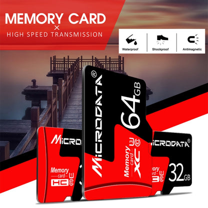 MICRODATA 16GB U1 Red and Black TF Memory Card, 16GB