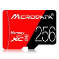 MICRODATA 256GB U3 Red and Black TF(Micro SD) Memory Card, 256GB