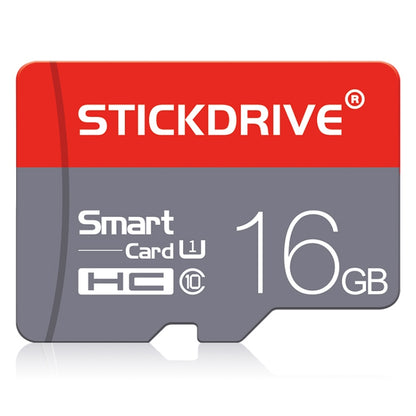 STICKDRIVE 16GB U1 Red and Grey TF Memory Card, 16GB