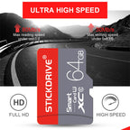 STICKDRIVE 16GB U1 Red and Grey TF(Micro SD) Memory Card, 16GB