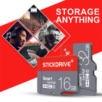 STICKDRIVE 16GB U1 Red and Grey TF(Micro SD) Memory Card, 16GB