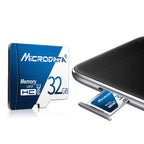 MICRODATA 32GB U1 Blue and White TF(Micro SD) Memory Card, 32GB
