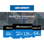 MICRODATA 32GB U1 Blue and Black TF(Micro SD) Memory Card, 32GB