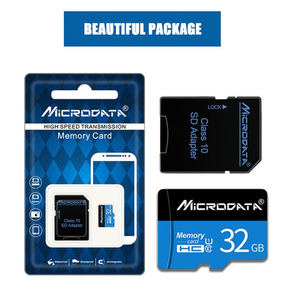 MICRODATA 32GB U1 Blue and Black TF Memory Card, 32GB