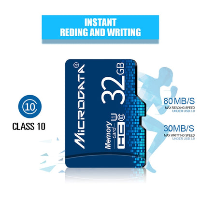 MICRODATA 32GB U1 Blue TF Memory Card, 32GB