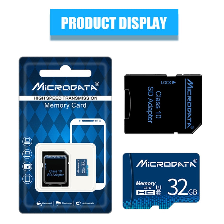 MICRODATA 32GB U1 Blue TF Memory Card, 32GB