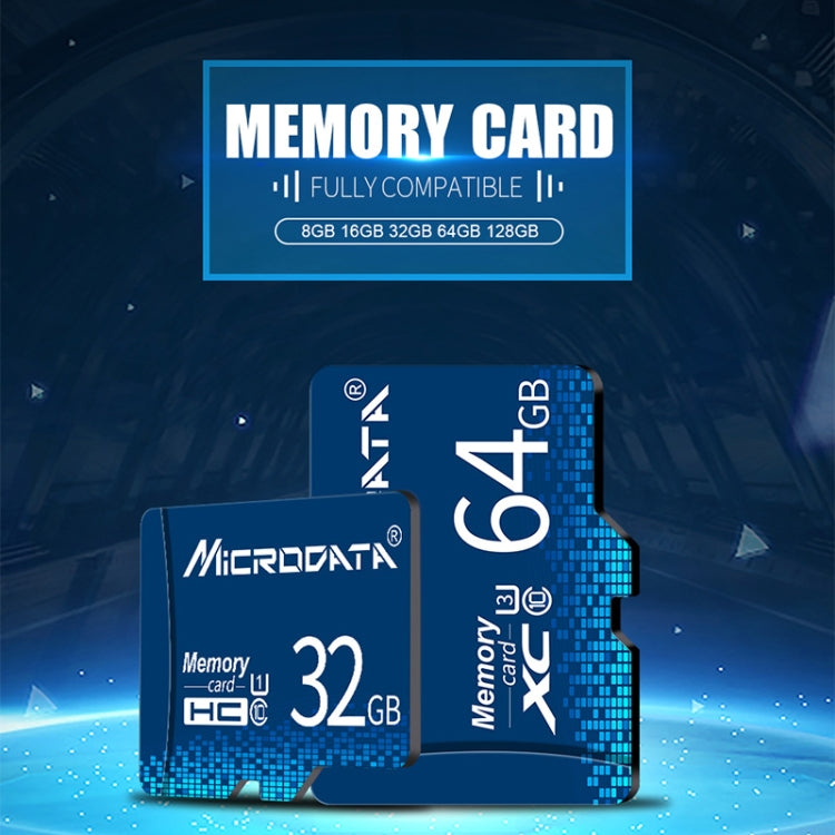 MICRODATA 32GB U1 Blue TF Memory Card, 32GB