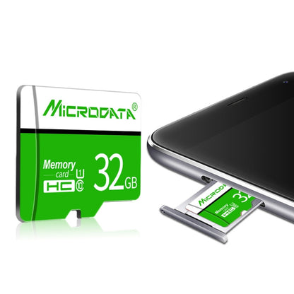 MICRODATA 16GB U1 Green and White TF Memory Card, 16GB