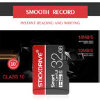 STICKDRIVE 32GB U1 White Line Red and Black TF(Micro SD) Memory Card, 32GB