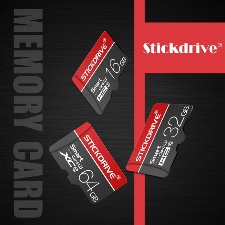 STICKDRIVE 32GB U1 White Line Red and Black TF(Micro SD) Memory Card, 32GB