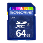 Microdrive 64GB High Speed Class 10 SD Memory Card for All Digital Devices with SD Card Slot, 64GB