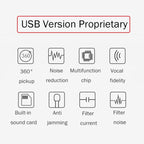 Compatible with PC / Mac for Live Broadcast, Show, KTV, etc., BK USB Port/Black, BK USB Port/Red, BK USB Port/White