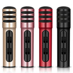 BGN-C7 Condenser Microphone Dual Mobile Phone Karaoke Live Singing Microphone Built-in Sound Card