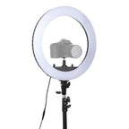 18 inch 55W Two-speed Dimmable Anchor Photography Self-timer LED Ring Fill-in Light with Tripod, 18 Inch