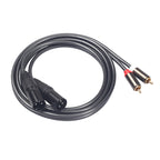 366119-15 2 RCA Male to 2 XLR 3 Pin Male Audio Cable, Length: 1.5m, 366119-15 2 RCA Male to 2 XLR 3 Pin Male