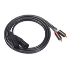 366120-15 2 RCA Male to 2 XLR 3 Pin Female Audio Cable, Length: 1.5m, 366120-15 2 RCA Male to 2 XLR 3 Pin Female