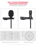 YELANGU YLG9926B MY2 Mini Lavalier Microphone for Mobile Phones / Tablets /  Digital Cameras