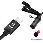 YICHUANG YC-VM40 8 Pin Port Dual Modes Lavalier Recording Microphone, Cable Length: 6m, YC-VM40