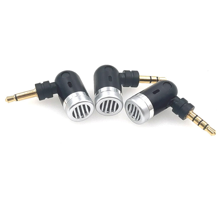 MK-5 Mono 3.5mm Gold Plated Plug Live Mobile Phone Tablet Laptop Mini Bend Microphone, Mono