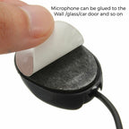 ZJ010MR Mono 2.5mm Angle Head Plug Car Navigation GPS Speaker External Paste Bluetooth Microphone, Length: 3m, 2.5mm