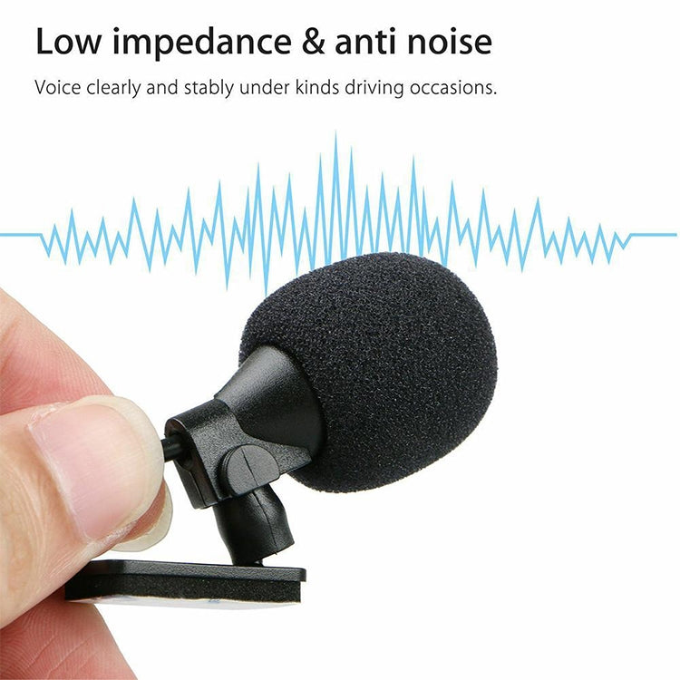 ZJ015MR Mono 2.5mm Straight Plug Car Navigation DVD External Paste Microphone, Length: 3m, Mono 2.5mm Straight