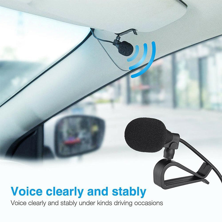 ZJ015MR Mono 2.5mm Straight Plug Car Navigation DVD External Paste Microphone, Length: 3m, Mono 2.5mm Straight