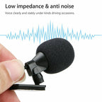 ZJ015MR Mono 3.5mm Straight Plug Car Navigation DVD External Paste Microphone, Length: 3m, Mono 3.5mm Straight