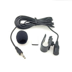 ZJ025MR Stick-on Clip-on Lavalier 2.5mm Jack Mono Microphone for Car GPS / Bluetooth Enabled Audio DVD External Mic, Cable Length: 3m, 2.5mm Jack Mono