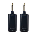 Measy AU688-U 20 Channels Wireless Guitar System Rechargeable Musical Instrument Transmitter Receiver, AU688-U Black