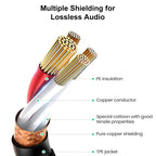 3m XLR 3-Pin Female to 1/4 inch (6.35mm) Mono Shielded Microphone Mic Cable, Length: 3m