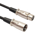 1m 3-Pin XLR Male to XLR Female Microphone Cable, Length: 1m