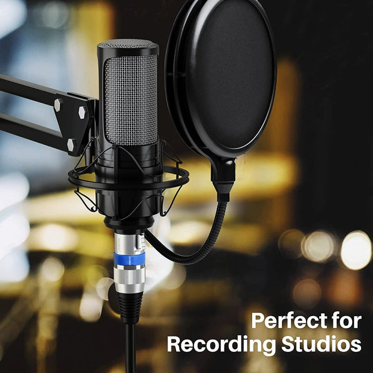 3m 3-Pin XLR Male to XLR Female MIC Shielded Cable Microphone Audio Cord, Length: 3m (Blue)
