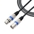 5m 3-Pin XLR Male to XLR Female MIC Shielded Cable Microphone Audio Cord, Length: 5m (Blue)