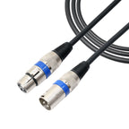 5m 3-Pin XLR Male to XLR Female MIC Shielded Cable Microphone Audio Cord, Length: 5m (Blue)