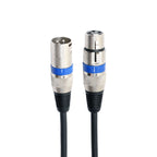 1m 3-Pin XLR Male to XLR Female MIC Shielded Cable Microphone Audio Cord, Length: 1m (Blue)