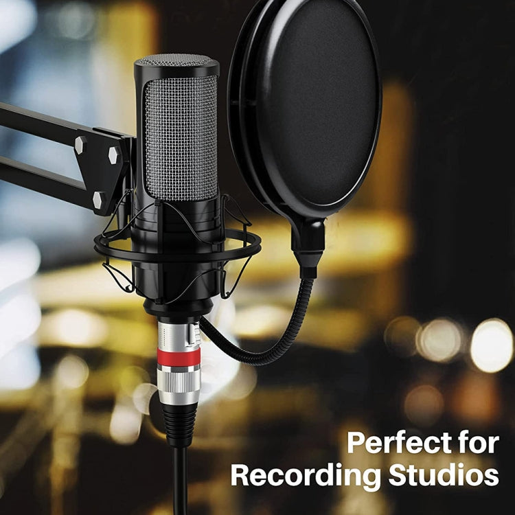 10m 3-Pin XLR Male to XLR Female MIC Shielded Cable Microphone Audio Cord, Length: 10m (Red)