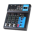 F4 Home 4-channel Bluetooth USB Reverb Mixer, US Plug, F4 US Plug