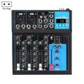 F4 Home 4-channel Bluetooth USB Reverb Mixer, EU Plug, F4 EU Plug