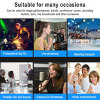 TEYUN NA6 6-channel Small Mixing Console Mobile Phone Sound Card Live Broadcast Computer Recording Console Processor, EU Plug, NA6 EU Plug