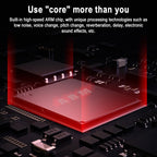TEYUN NA8 8-channel Small Mixing Console Mobile Phone Sound Card Live Broadcast Computer Recording Console Processor, US Plug, NA8 US Plug