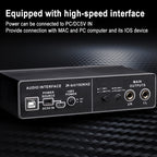 TEYUN Q-22 USB Computer Free Srive Microphone External Sound Card, Q-22