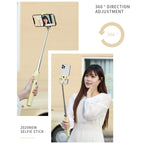 Bluetooth Remote Control Tripod Selfie Stick, without Fill Light (Red), without Fill Light (Yellow), without Fill Light (Black), without Fill Light (Green)