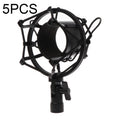 5 PCS Condenser Microphone 46mm Plastic Shockproof Mount Holder