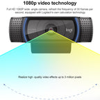 Logitech C920e HD Pro Webcam Widescreen Video Chat Recording USB Smart 1080P Web Camera, C920e