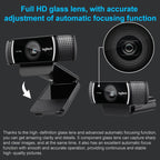 Logitech C922 Pro HD Pro Autofocus Built-in Stream Webcam 1080P Web Camera, C922 Pro