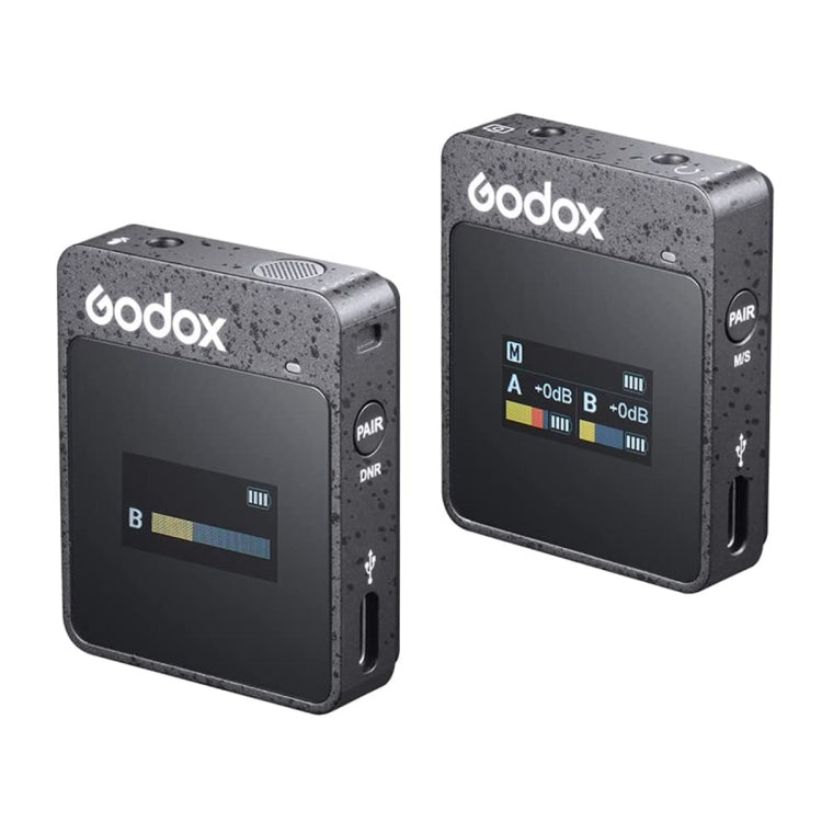 Godox MoveLink II M1 Wireless Lavalier Microphone System with Transmitters and Receiver for DSLR Cameras and Camcorders, MoveLink II M1