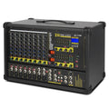 XTUGA PM1202 900W 10 Channel Stage Power Mixer 24Bit Multil-FX Processor Dual 99 DSP Effect DJ Amplifier, PM1202