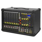 XTUGA PM1202 900W 10 Channel Stage Power Mixer 24Bit Multil-FX Processor Dual 99 DSP Effect DJ Amplifier, PM1202